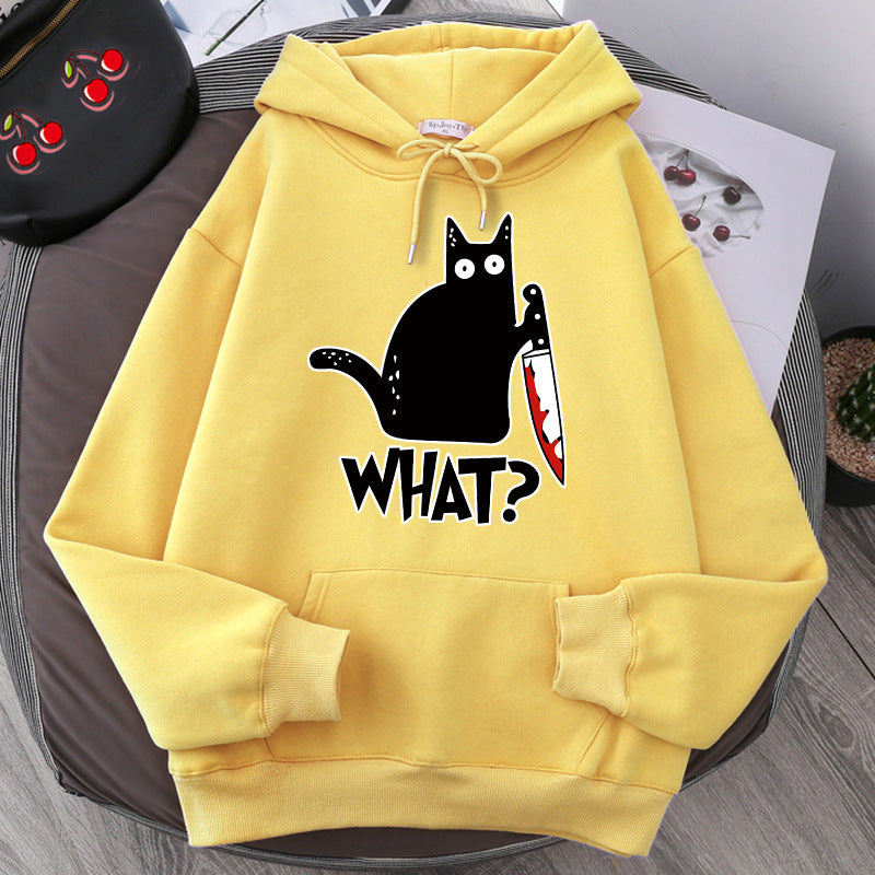 killer cat hoodie