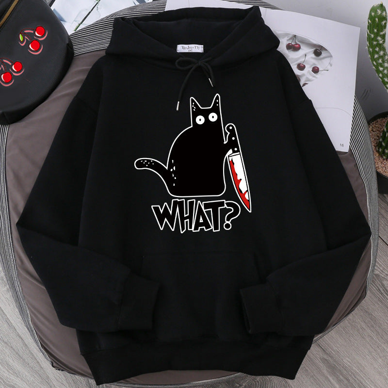 killer cat hoodie
