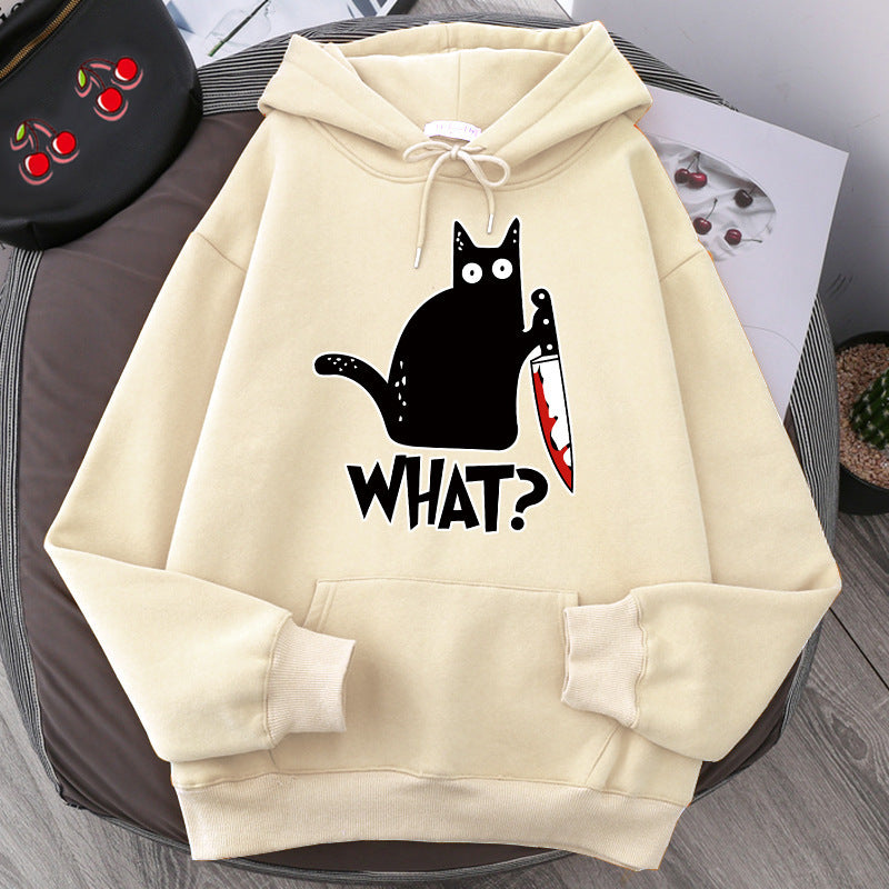 killer cat hoodie