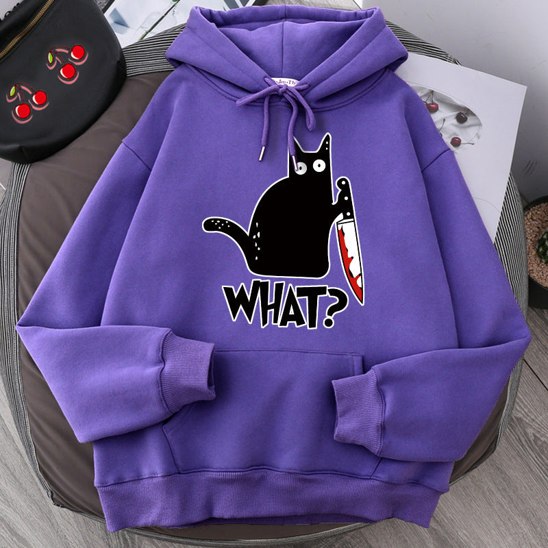 killer cat hoodie
